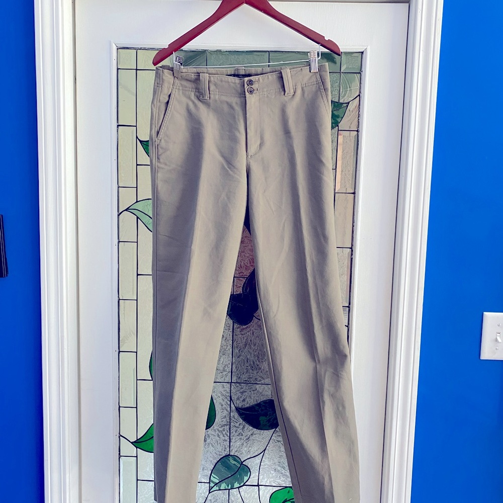 Eddie Bauer Mercer Fit gray stretch chino trousers 6 T